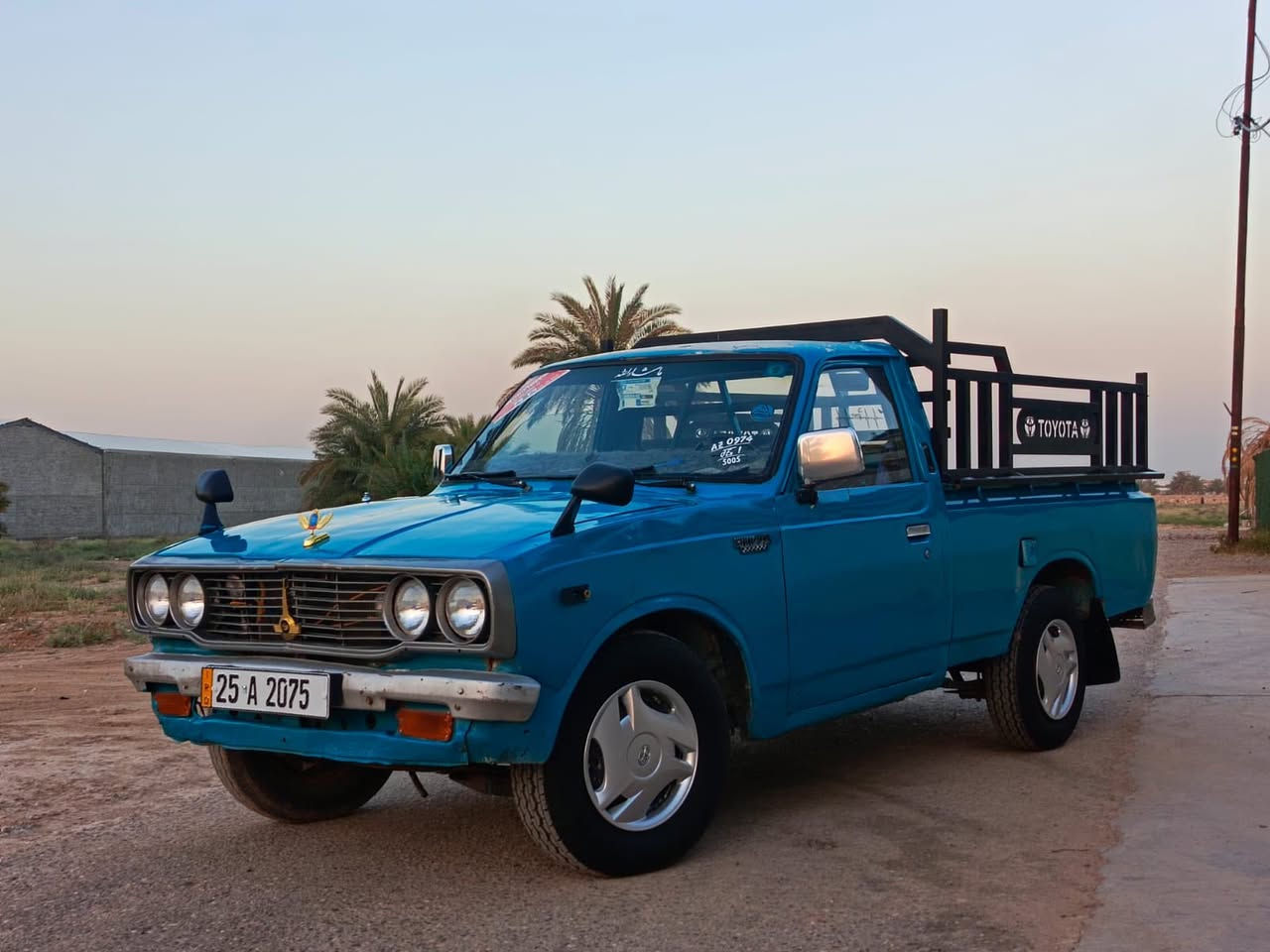 للبيع بيك اب تيوتا
موديل 1975
رقم كركوك انگليزي جديد 
تاريخ النفاذيه 2031
بأسمي شرط التحويل 
گير مكينه اكسل مكفول
للاستفسار ***********
