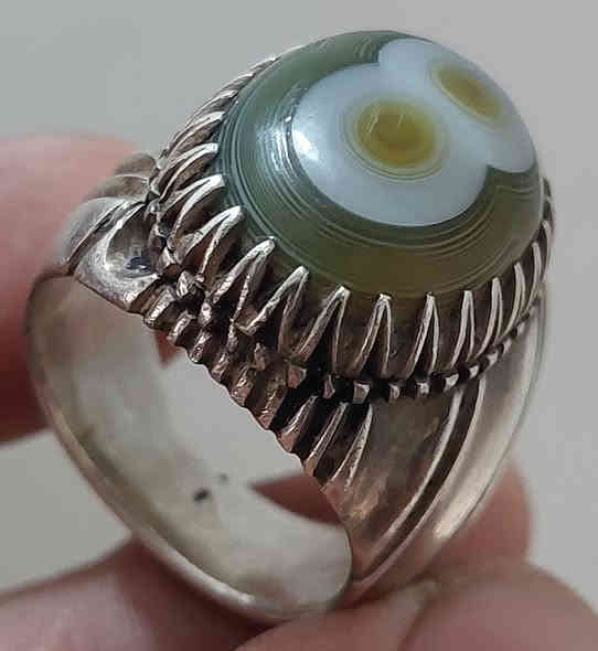 خاتم سليماني اخضر صياغة جوكي ثقيلة بغداد ***********
