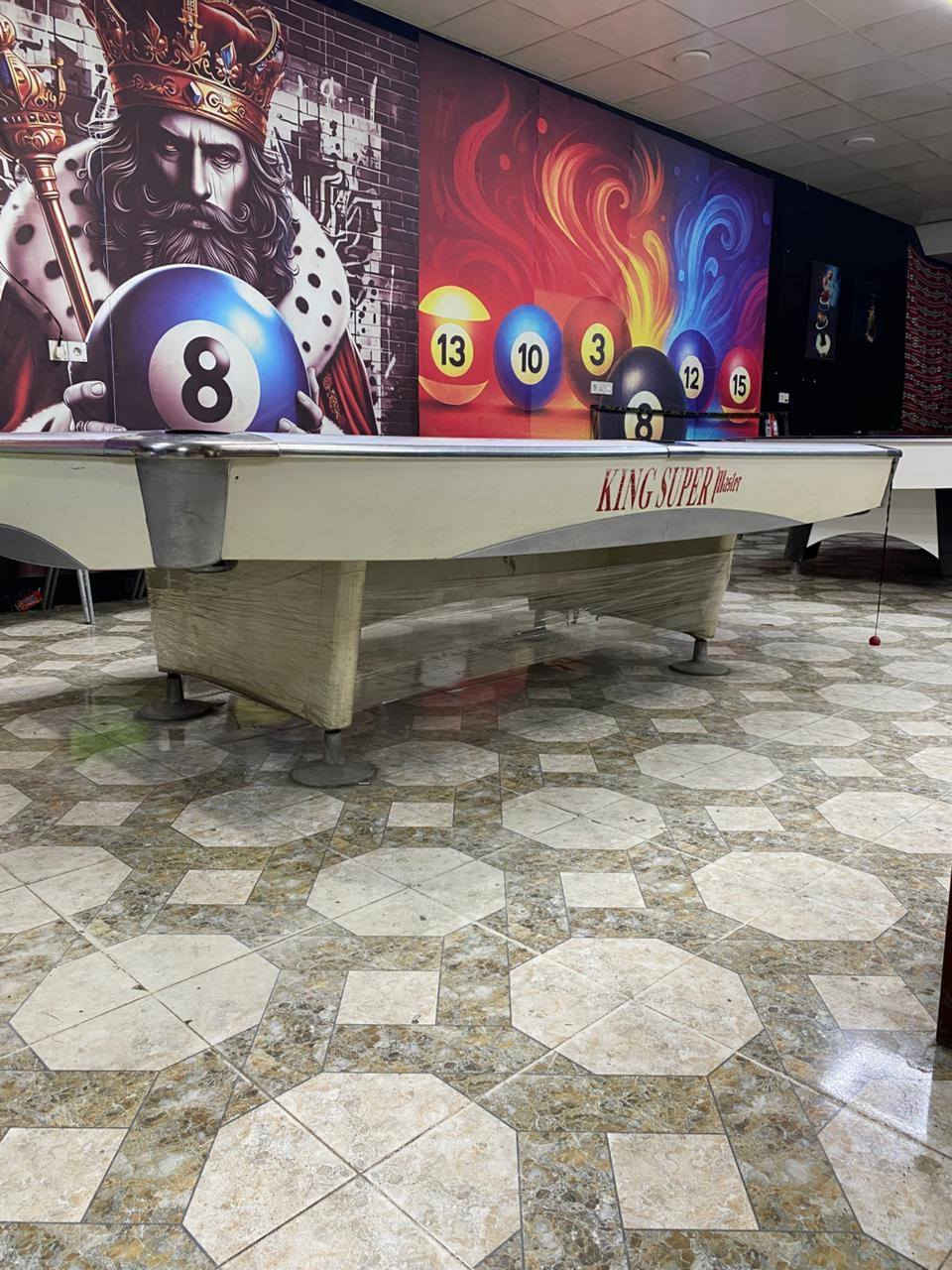 السلام عليكم ميز بليارد كتك ماستر حيل نظيف للبيع مكاني كركوك الشراي يخابر السعر مليون و 100 الاتصال ***********
