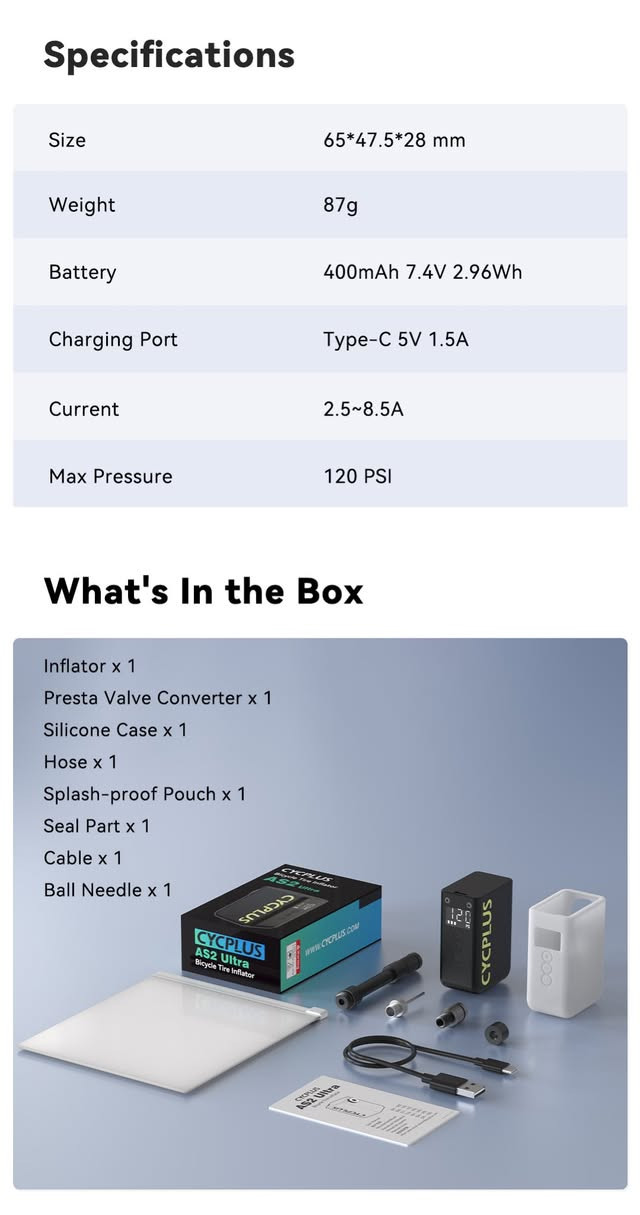 🤲🤲🤲يالله🤲🤲🤲
متاح حالياً
مضخة كهربائية محمولة فائقة الخفة (87 غرام) | CYCPLUS AS2 
يوجد توصيل ***********وات ساب

https://www.facebook.com/share/1D7muJjxZK/?mibextid=wwXIfr
