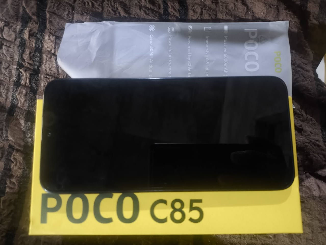 بوكو C85 جهاز جديد صارله يومين مو مفتوح من كارتون
اذكره 256 و الداخليه 8 و بطاريه 6000

 تليفون زلغ مابي غراضه كامله 

جهاز سعره من اشتريته 175 الف. رايده هسه ب 150 الف بيعه مستعجله 

 موجود توصيل لكل المحافضات

عنوان البصره حمدان

***********
