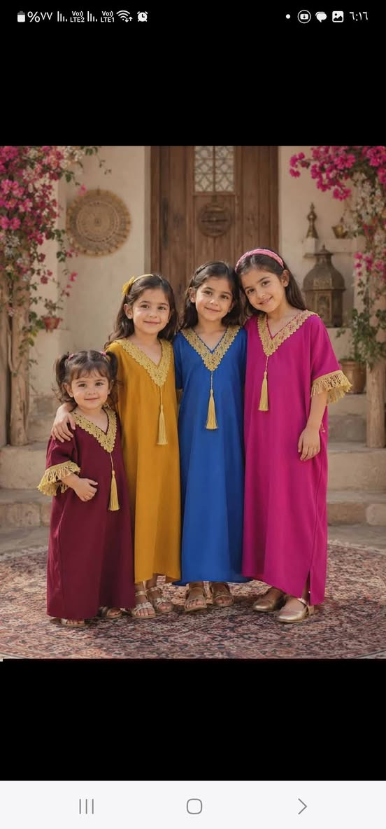 سلام عليكم شلونكم زبائنه الكرام يوم وصلنه دشداشه بناتي قياسات ٤ ١٠ سعر درزن نار 22الف اقل طلبيه ٥درزن بل شلفان الكم خصم خاص مرتب راسلونه تدللون رقم وتساب ***********
