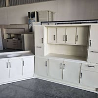 كاونتر ٢م • سنك مرمر ١٢٠سم • سقف مبطن MDF