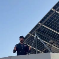 منظومة شمسية • 10 ألواح 615واط • بطارية 16 كيلوواط