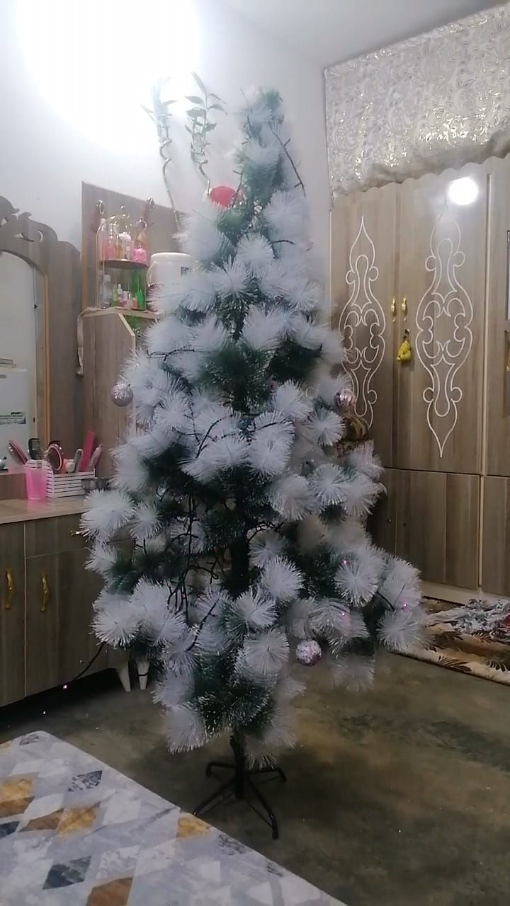 السلام عليكم شجرة زينه راس السنه شغاله ونظيفه اي عيب مابيها السعر 65 وبيها مجال الشراي يتصل ***********
