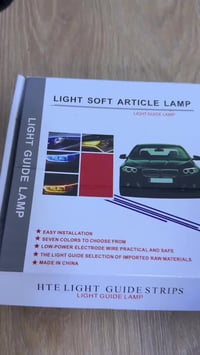 حاجب LED 60سم • سيليكون مرن • لـ12V