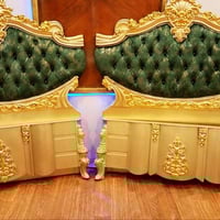 سرير زان مصري • مقاس ٢م×١٢٠ • طلاء حراري