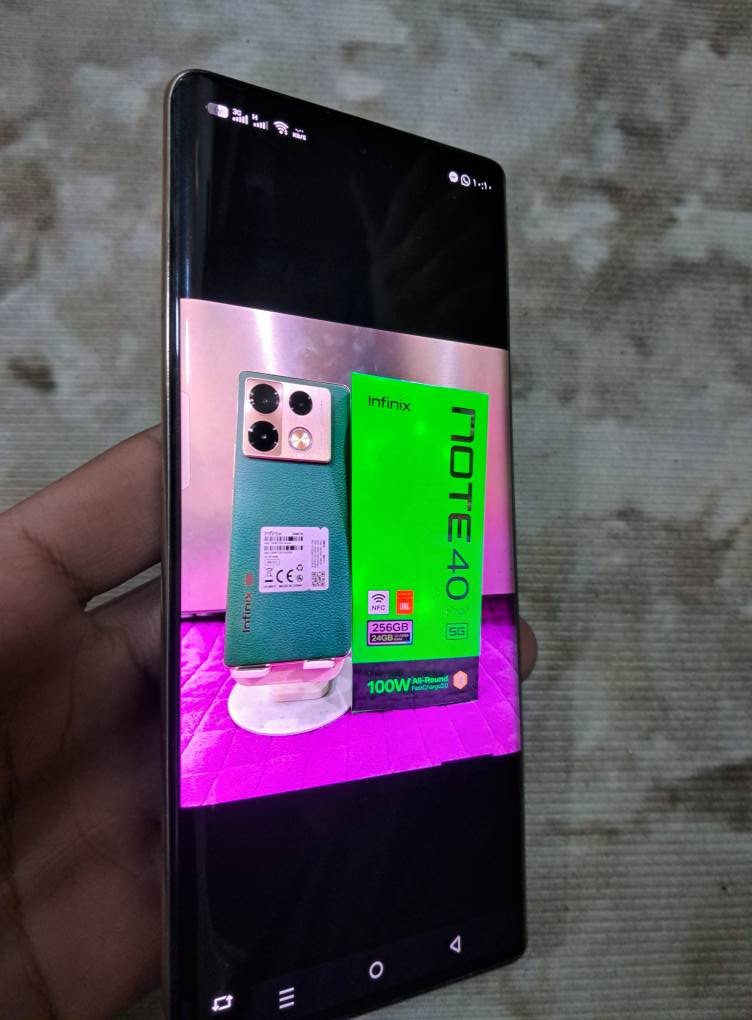 انفنكس نوت 40 برو بلص  غراضه كامله كارتون شاحنه و شاحن لاسلكي و باور بانك ذاكره 256 عشوائيه 24 شاشه 144 فريم منحنيه شحن صاروخي 100 واط 🚀 كاميرا 108ميكا بكسل📷 الجهاز مكفول من كلشي للمراوس او البيع للتواصل على الخاص فقط


**إذا كنت صاحب هذا الإعلان وتريد حذفه لأي سبب، رجاءا أرسل رسالة إلى الدعم الفني**