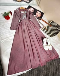 فستان العيد • خامة صوفيا • مقاسات ٣٨-٤٨