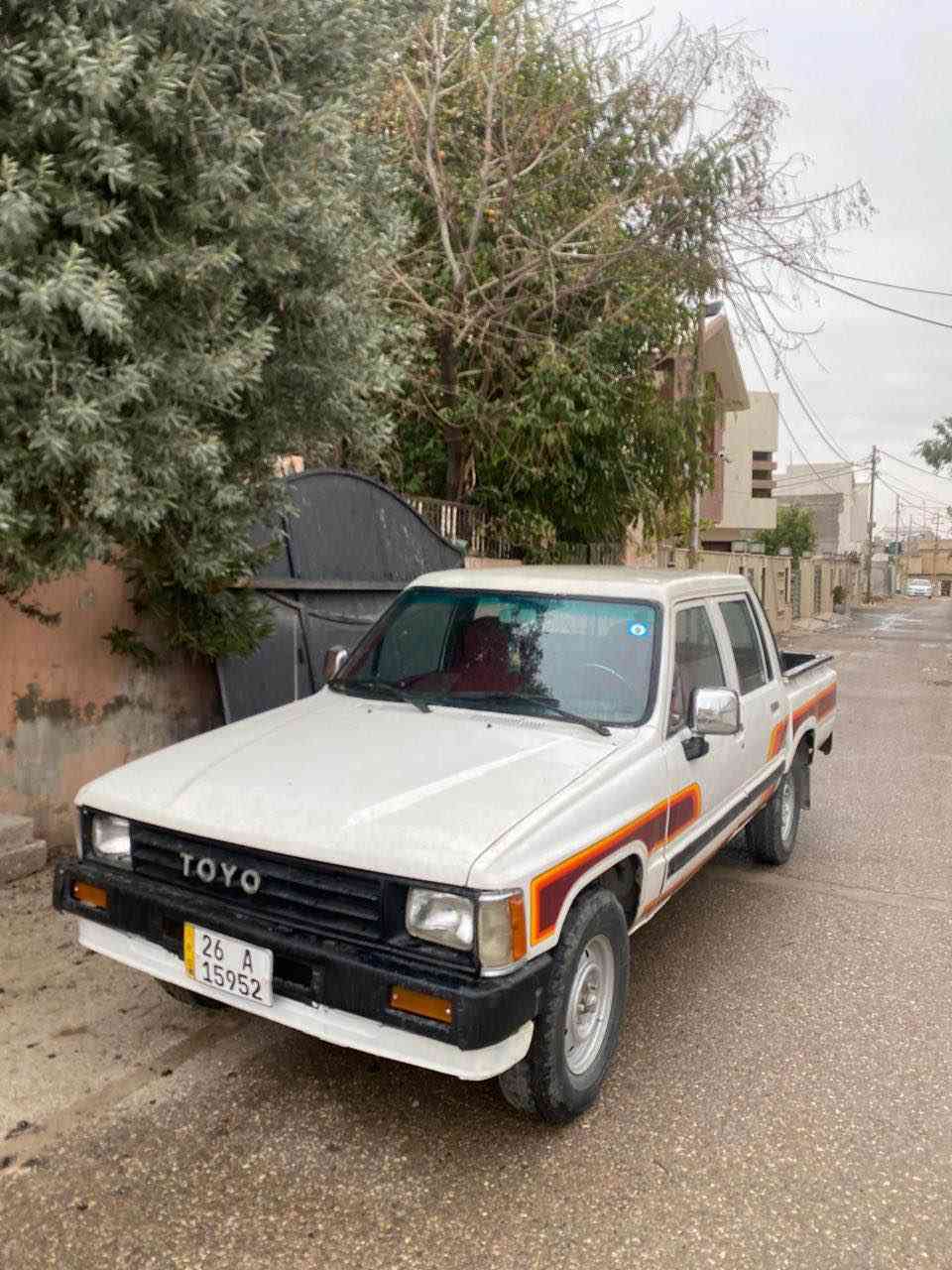 تويوتا بيكاب دبل قماره 1985 حزام صبغ محرك تويوتا رقم صلاح الدين شرط تحويل 
رقم وسنوية جديدة 
تحويل في مرور كركوك اتصير مشروع 
شرط تحويل سيارة جاهزة بدون اي نقص 
محرك وكير واكسل شرط شاصي بيها للحيم قليل صاحبه موجود في كركوك 
عنوان كركوك 
السعر 45$$$$
***********
*********** كركوك, العراق
