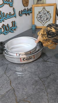 سيت مقلاة ألمنيوم كاسيو 3 قطع – مقاسات متعددة  الاستخدامات  قلي اللحوم...