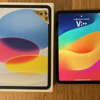 آيباد 10 ذاكرة 64 مستعمل 4 اشهر نضافته‎%100كامل مع ملحقاته ويا كڤر شفا...