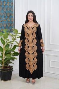 دشداشة كشمير مطاط • تطريز درجة اولى • L XL 2XL