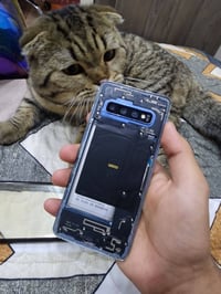 سامسونك S10 العادي امريكي ذاكرة 128 فقط سيمكارت ما يشتغل ومابي ظهر  وغ...