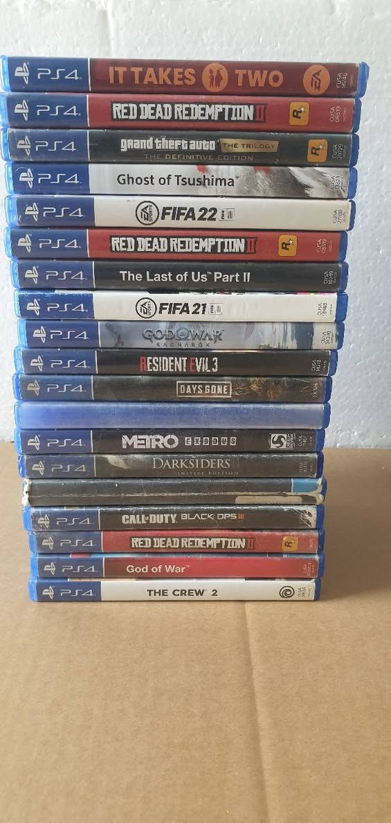 أقراص بلي فور للبيع عددهن 38 قرص سعر القرص 15 الف جملة فقط ابيع ما ابيع مفرد
أقراص نضيفة الله شاهد و رسولة فاحصهن قرص قرص فقط اكو كم قرص بيهن شخوط بسيطة بس شغالة نسخ و تشغيل  
اكثر الألعاب تجي معربة 
سعرهن 570 الف 
مكاني واسط صويرة توصيل ماعندي
تجي تفحص براحتك قرص قرص أفضل 😊🌷🌷🌷❤❤❤


**إذا كنت صاحب هذا الإعلان وتريد حذفه لأي سبب، رجاءا أرسل رسالة إلى الدعم الفني**