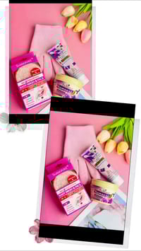 كريم معالج • كفوف سيليكون • ليفة تقشير