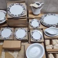 سيت أسواق مركزية قديم ١٢ عميق صغير  قوري مصب شكردان سوب دان  ١٢ كوب  ١...