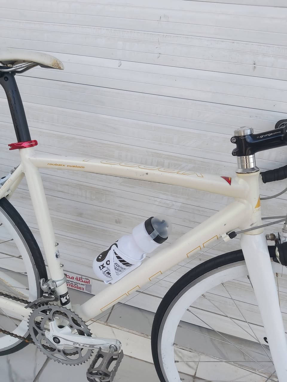 FUJI
بالة ياباني
فول المنيوم 
ماشة + مدة سرج كاربون
سستم SHIMANO SORA 2 × 8
اطارات قياس 23/700
التروس الامامي 50 سن 
   ✈يوجد توصيل لجميع المحافضات ✈
كركوك مدخل سايدين حي الاسرى والمفقودين 
معرض ابو شيفان ( *********** )
