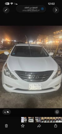 سونتا مضلع موديل ٢٠١١ محرك ٢٤٠٠ وارد امريكي حادثها بنيد واكع عليه شجره...