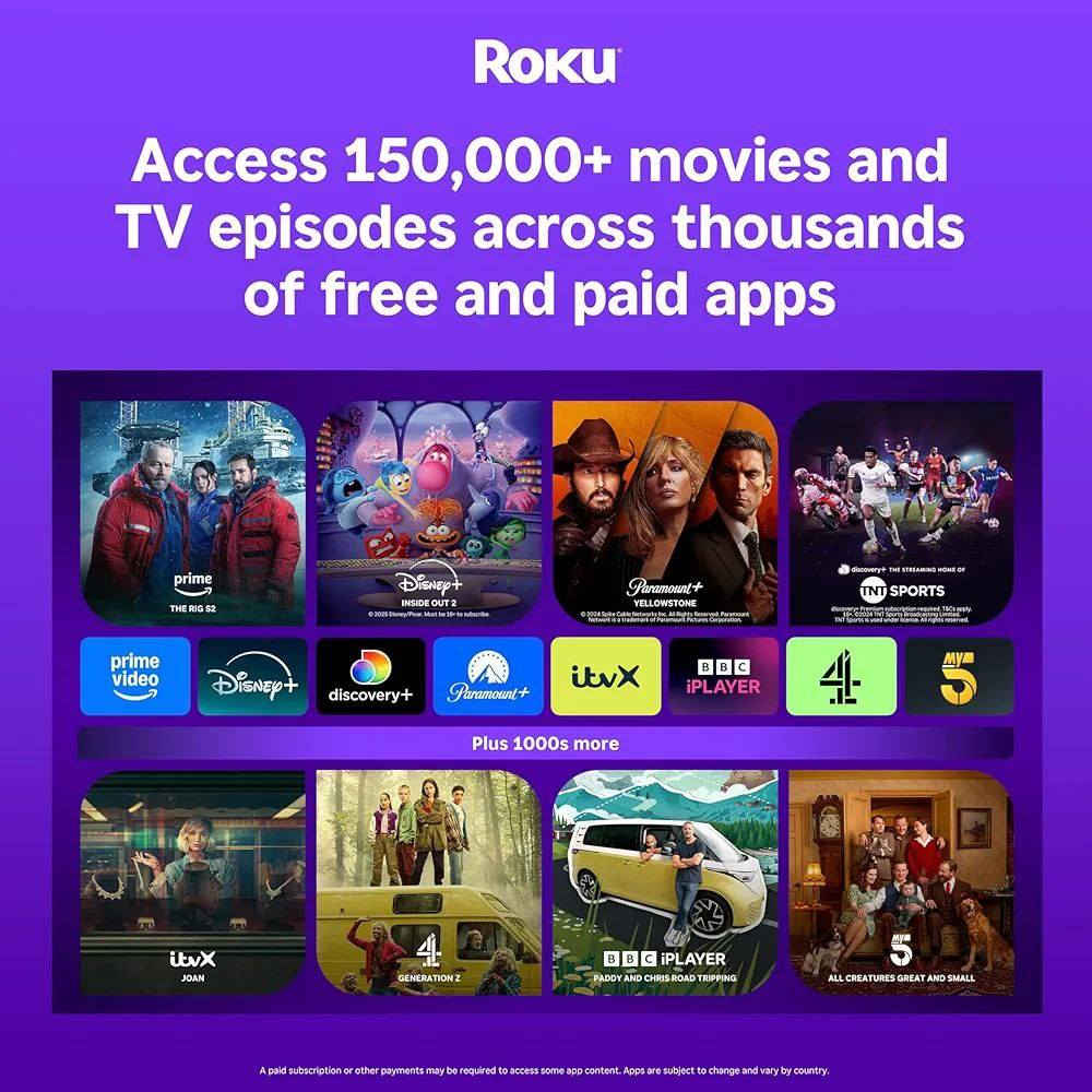 📺 Roku Express – TV Box (تحويل التلفزيون إلى Smart TV)
حوّل أي تلفزيون عادي إلى سمارت بسهولة، واستمتع بالمشاهدة أونلاين بدون تعقيد.
◆ يشغّل Netflix، YouTube، Prime Video وغيرها
◆ جودة عرض HD واضحة
◆ اتصال Wi-Fi سريع ومستقر
◆ تركيب سهل: اربط HDMI واشتغل فورًا
◆ ريموت بسيط وسهل الاستخدام
◆ حجم صغير وما ياخذ مكان
◆ مناسب لكل الشاشات اللي بيها HDMI

جاهز للاستخدام اليومي… مشاهدة أمتع وتجربة أسهل
من الكترو ستور – نوفر لك حلول ترفيه ذكية وبسعر مناسب 👌
لمشاهدة طريقة التشغيل والتجربة، شاهد الفيديو في التعليق 👇🏼


**إذا كنت صاحب هذا الإعلان وتريد حذفه لأي سبب، رجاءا أرسل رسالة إلى الدعم الفني**
