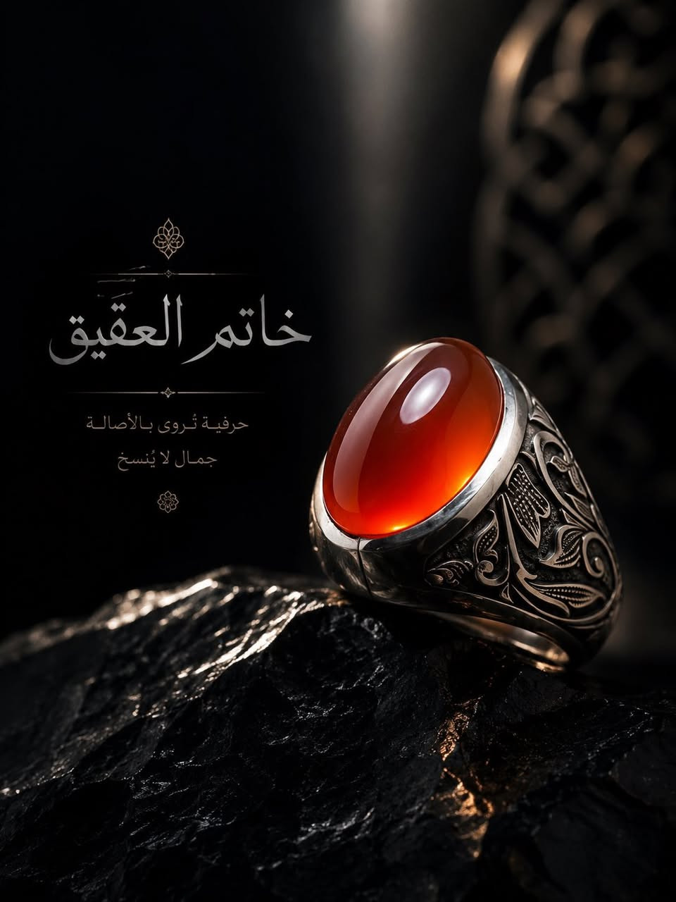 من روائع الخامات المشمشية 
للعقيق اليماني الاصيـــــل

حيث الچراخة القبة دار
والصياغة اليدوية قلم زني

عيار الفضة 925 ثقيل 

للاستفسار والطلب موجود واتساب 

🤳🏻***********
