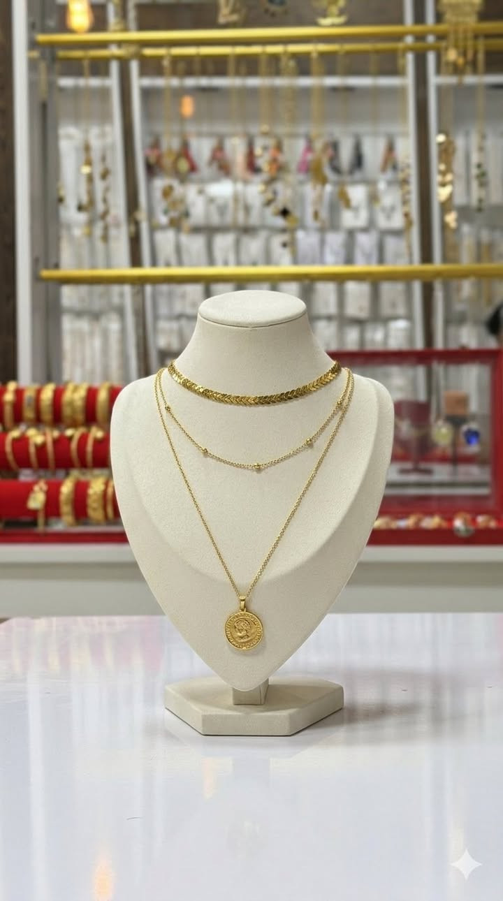 قلادة ثلاثية بتصميم ناعم وانيق ✨
بالوانها الذهبي والفضي 💛🩶

متوفر داخل محل منتظر للذهب البرازيلي 

العنوان: الاسكندرية سوق الاسكندرية 📍📍

#ذهب_أساور_ساعات_سلاسل_تعليقات_مطليات_حسب_الطلب_مطليات_حروف__تخرج_فضة_ذهب #منتظر_للذهب_البرازيلي


**إذا كنت صاحب هذا الإعلان وتريد حذفه لأي سبب، رجاءا أرسل رسالة إلى الدعم الفني**