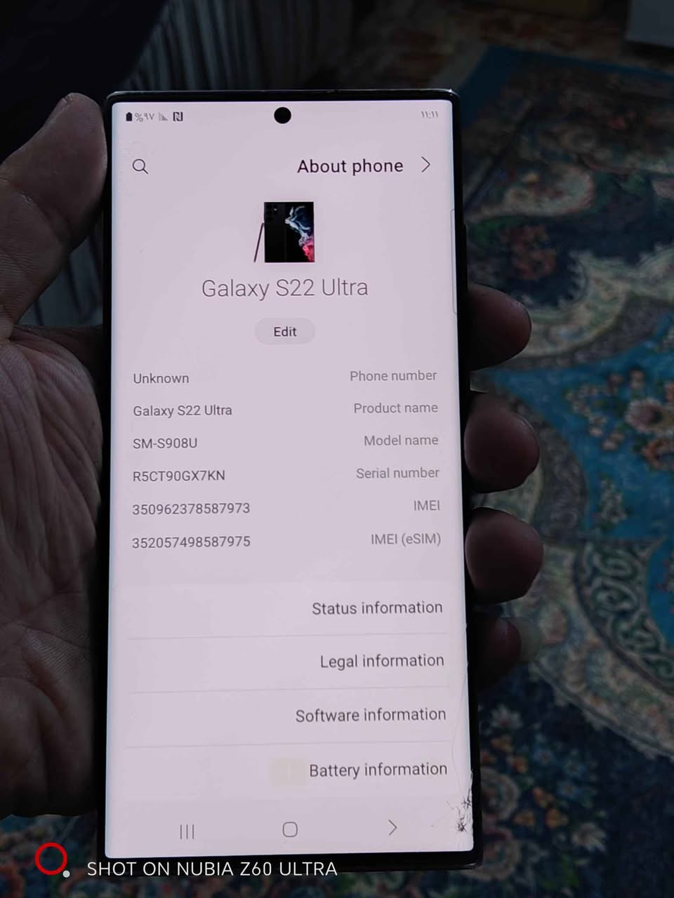اس 22الترا ذاكرة 128نسخة أمريكي معالج سناب دراكون بي طخة بسيطة بلكلاس بلطرف 
الجهاز مكفول من كلشي كلة شغال طبيعي مكاني مدينة الصدر السعر 310نهايتة
*********** بغداد, العراق
