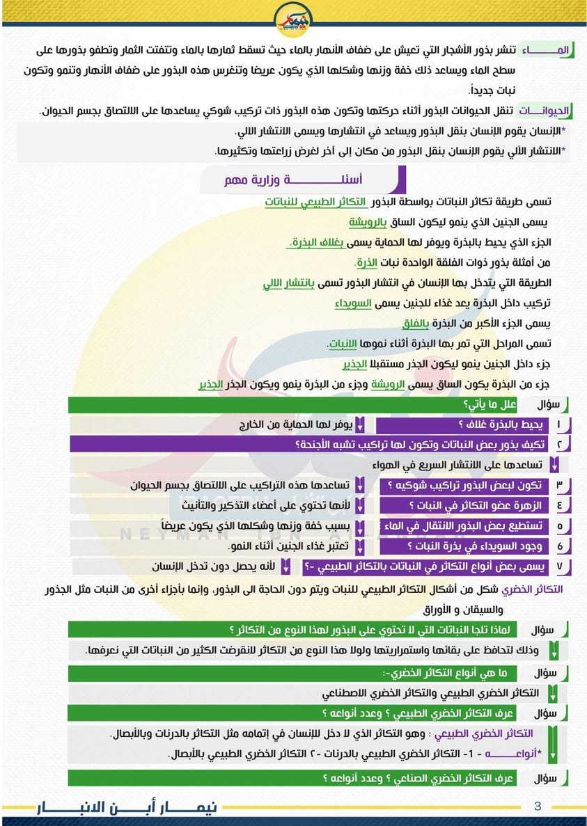 #مادة_العلوم  
#مراجعة_ليلة_الامتحان

❗️نرفق اليكم مراجعة ليلة الامتحان لمادة العلوم لطلبة السادس الابتدائي 2026 

✔️ليلة الامتحان - السادس الابتدائي
✔️عدد الاوراق 21 ورقة  
✔️ضمان 100 درجة بالامتحان 
قناةالتليجرام👇👇
   https://t.me/alameediy


**إذا كنت صاحب هذا الإعلان وتريد حذفه لأي سبب، رجاءا أرسل رسالة إلى الدعم الفني**