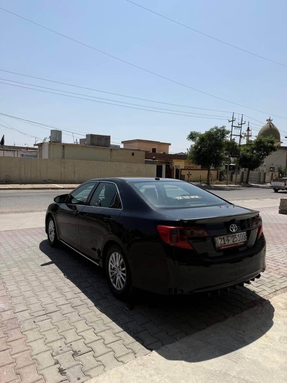 سلام عليكم 
كامري موديل ٢٠١٢ امريكي داخل صحراوي
ماشية ١٧٠ الف كير و محرك بشرط مامفتوح لا صوت ولا بخار مال ٢٠١٧ جديد
تبريد ثلج شاشة و كاميرة رقم سنوية جديد باسمي تايرات جديد صدر و حدادية جديد. بطاقة بنزين بي. 
سيارة بيه بابين مصبوخ مال امريكا بدون دواخل وهنا بل عراق 
بونيد بدون دواخل يعني ثلاث قطع صبغ بجم و خلفي كبس 
سعر السيارة 112 وبية مجال مكاني كركوك
*********** كركوك, العراق
