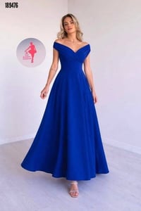 فستان سهرة • قماش كريب • مقاسات S-3XL