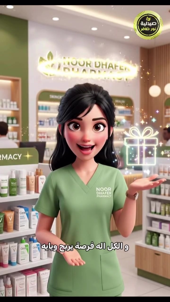 جوائز وبكجات عناية مميزة بانتظاركم ويا صيدلية نور ظافر! ✨🎁
شاركوا بالمسابقة الكبرى حتى تكونون واحد من 3 رابحين محظوظين بمنتجات عناية وبكجات طبية مخصصة لبشرتكم من أرقى الماركات العالمية🧴❤️
كل الي عليك تسويه:
✨ فولو للحساب.
✨ لايك وشير للفيديو وتفاعل وية المنشورات.
✨ منشن لـ 5 من أصدقائك بالكومنتات.
#صيدلية_نور_ظافر #عناية_بالبشرة #روتين_عناية #مسابقة_العراق #صيدليات_العراق Sebamed


**إذا كنت صاحب هذا الإعلان وتريد حذفه لأي سبب، رجاءا أرسل رسالة إلى الدعم الفني**