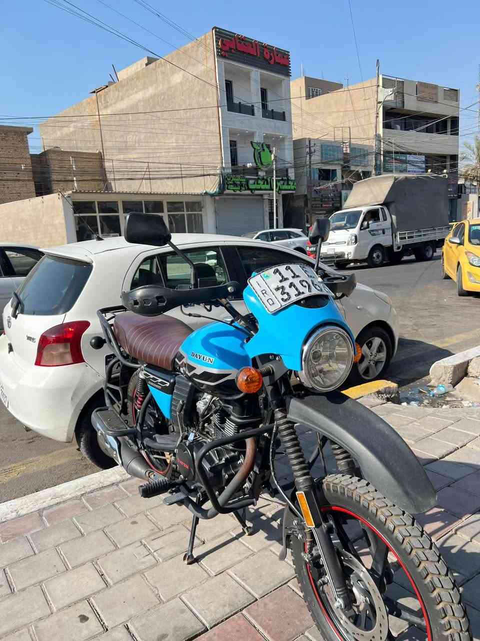 يالله سلام عليكم دراجة دايوان موديل٢٣ دراجة اخت الزيرو مكفولة من كلشي من ايدك للشارع بيها سويجين وتشغيل عن بعد الرقم بغداد باسمي تحويل مباشر بسمك السعر ب 3 و100  وبيهه مجال حك الجيه للاستفسار *********** مكاني الأمين الثانية
