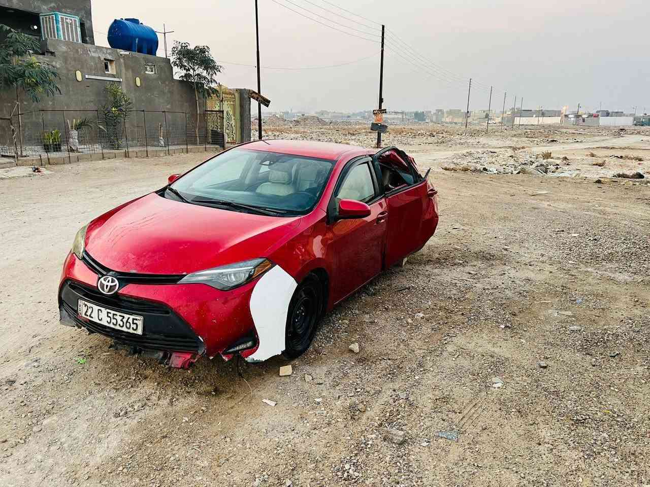 سلام عليكم للبيع تيوتا كورله موديل 2018رقم اربيل ارقام وسنويه جدد تحويل مباشر اخوان سياره تعرضت لحادث ضربه جاملغ خلفي كما موضحه بلصوره ابيع على وضعهه سياره شغاله سابقاً مكفوله مكان السياره بغداد الاستفسار ***********
