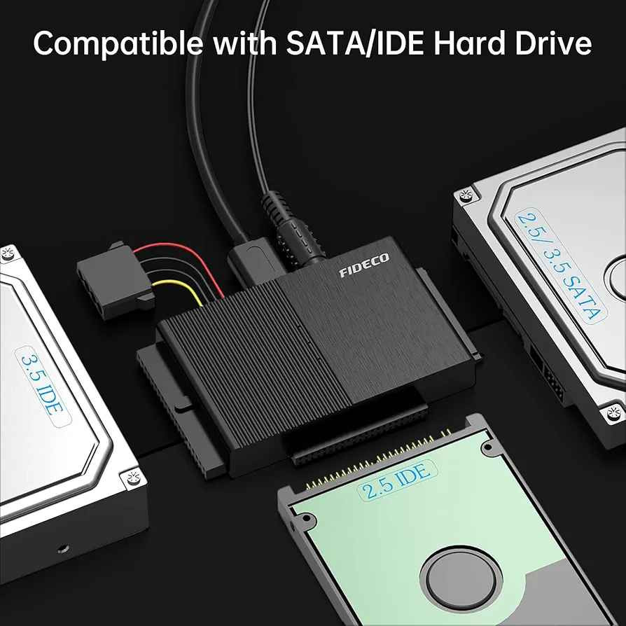 محول FIDECO PL319 من USB 3.0 إلى SATA و IDE، ويستخدم لتوصيل الأقراص الصلبة الخارجية بجهاز الكمبيوتر. 
توافق الأقراص: يدعم أقراص SATA و IDE بحجم 2.5 بوصة و 3.5 بوصة.
سرعة النقل: يوفر سرعة نقل بيانات عالية تصل إلى 5 جيجابت في الثانية عبر منفذ USB 3.0.
التشغيل: يتميز بكونه لا يحتاج إلى تعريفات (Driver-free) وسهل الاستخدام.
FIDECO: فيديكو
Model. PL319: طراز PL319
USB 3.0 to SATA & IDE Cable: كابل يو اس بي 3.0 إلى ساتا وآي دي إي
Compatible with 2.5" /3.5" SATA & IDE HDD SSD: متوافق مع أقراص اتش دي دي واس اس دي ساتا وآي دي إي بحجم 2.5 بوصة / 3.5 بوصة
Super Speed+ Up to 5Gbps: سرعة فائقة تصل إلى 5 جيجابت في الثانية
Driver-free: لا يحتاج إلى تعريف
Easy to Operate: سهل التشغيل بغداد, العراق


**إذا كنت صاحب هذا الإعلان وتريد حذفه لأي سبب، رجاءا أرسل رسالة إلى الدعم الفني**