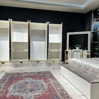 موديل اسيل ابيض • ١٠ قطع • سرير دبل جك ٢٠٠×١٨٠