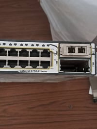 Catalyst 3750-E Series  سسكو 48 port  جميع المنافذ تدعم 1G  يحتوي منفذ...