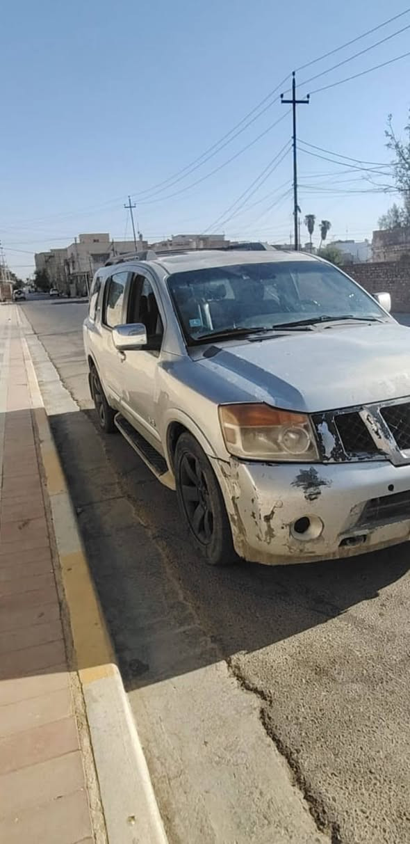 نيسان ارماده موديل 2009 فول مواصفات واحد على واحد  رقم بغداد
السياره يرادلها ترتيب و بيها ملاحظات السياره مصبوغه حزام الحداديده مالتها نص عمر 
المحرك و الكير خير من الله
السعر 85وبي مجال بسيط كلش
للاستفسار الاتصال (***********)
