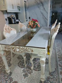 ميز طعام ٤كراسي • جديد كلاسيك • اربيل دهوك