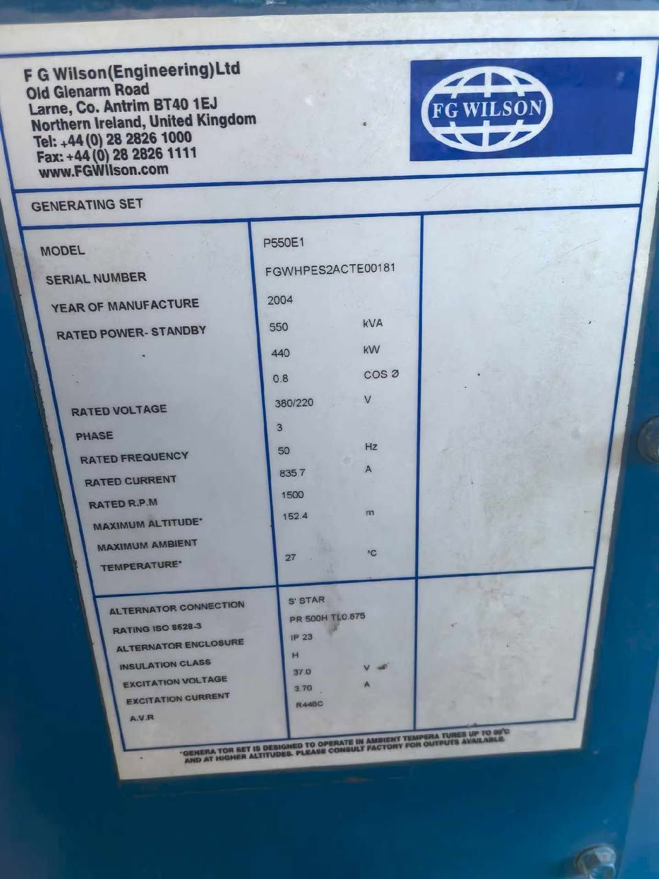 Perkins 2806  and Cummins K50G3 for sale


**إذا كنت صاحب هذا الإعلان وتريد حذفه لأي سبب، رجاءا أرسل رسالة إلى الدعم الفني**