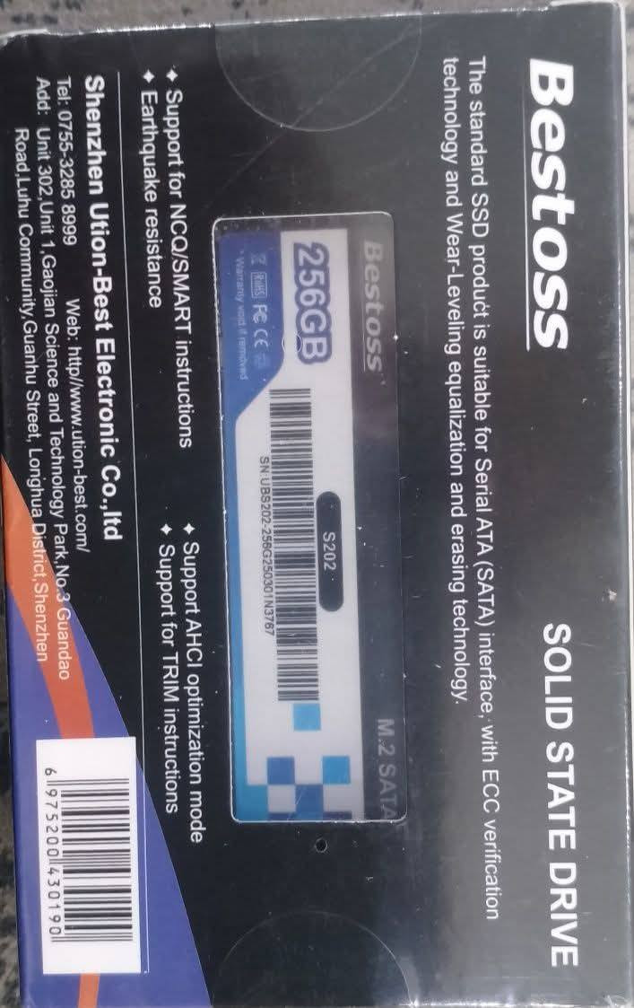 هاردات m.2
512 براند Huadisk
السعر 70
256 براند Bestoss
السعر40
256 براندssd sata Orico 
السعر 45
يتوفر توصيل لكل المحافظات


**إذا كنت صاحب هذا الإعلان وتريد حذفه لأي سبب، رجاءا أرسل رسالة إلى الدعم الفني**