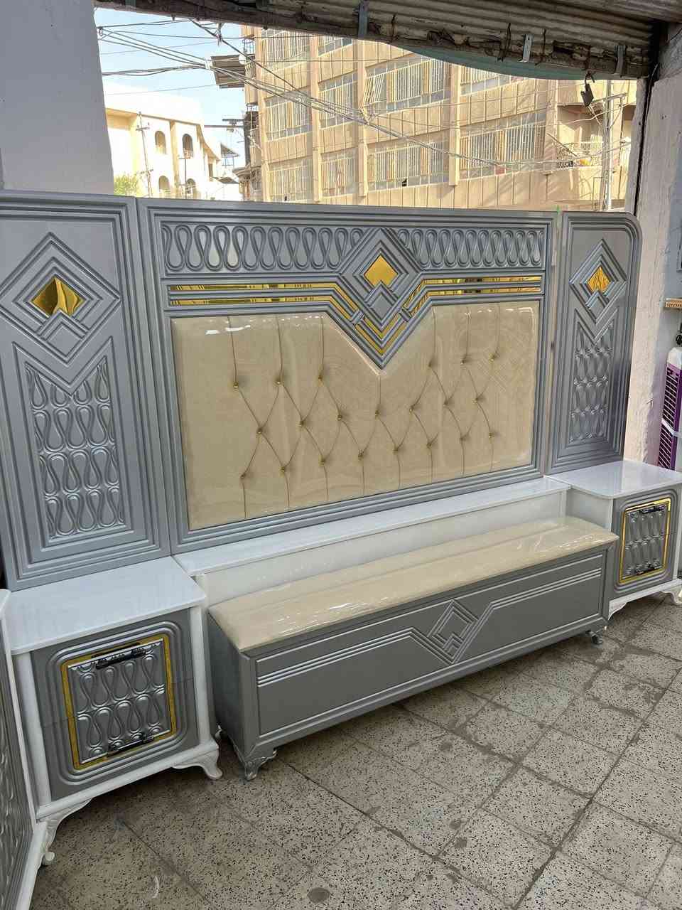 سلام عليكم غرفه نجاره صاج تزكام شغل دراجه اولى صبغ حراري السعر ١٧٠٠ جديده غير مستخدام العنوان حله ***********
