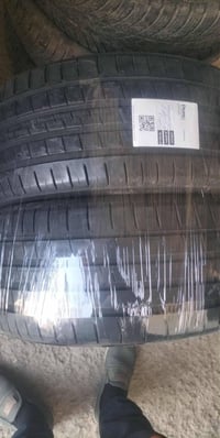 زوج تايرات دنلوب ياباني انتاج ٢٠٢٤ اخو الجديد قياس ١٩/٢٤٥/٤٥ السعر ٦٠ ...