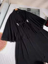 فستان • سواد فاحم • مقاسات XXL-5XL