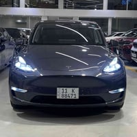 Tesla Y Long range 2023 وارد امريكي باب خلفي مبدل لون اصلي وبارد بسيط ...