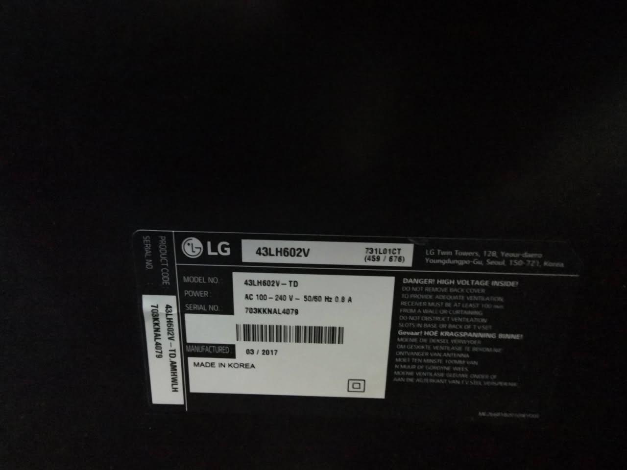 سلام عليكم عندي شاشه نوع LG webos كوري الأصلي حجم 43 اسمارت انترنت ريموت موس ستلايت داخلي السعر 275 العنوان البياع حي الرساله الأولى قرب مدينة العاب الكرخ تلفون ***********
WhatsApp +964***********
