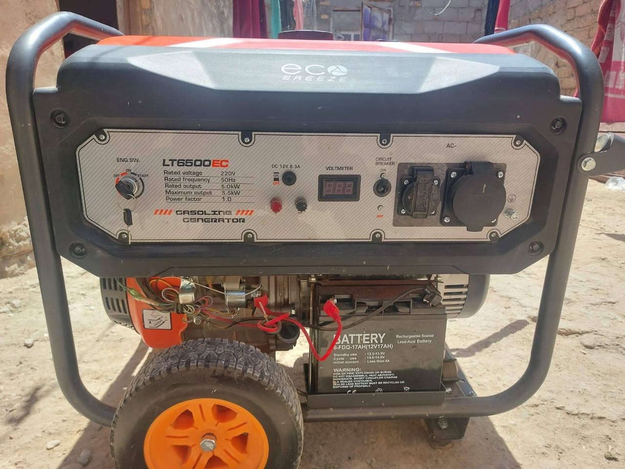 السلام عليكم مولده ايكو سلف 5.5 kVA بانزين 
استعمال اسبوع صافي 20 امبير


**إذا كنت صاحب هذا الإعلان وتريد حذفه لأي سبب، رجاءا أرسل رسالة إلى الدعم الفني**