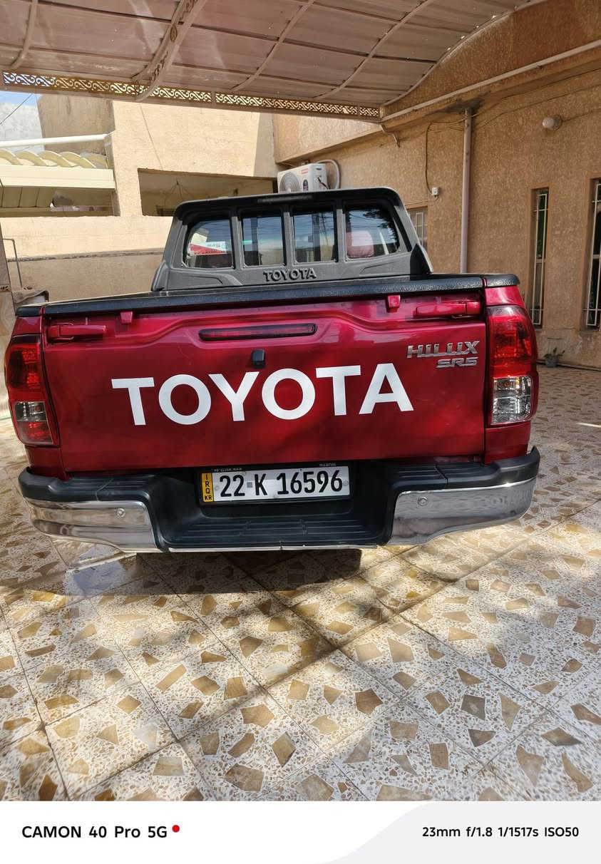 سلام عليكم للبيع أو مراوس تيوتا هايلوكس موديل ٢٠١٨رقمه أربيل سنويه وهزه جديده سياره مكفوله عامه بيه بس بارد كلش قليل بل دعاميه الوره جهه اليمين السعر 230وبيه مجال قليل حك جيه العنوان ديالى بعقوبه الرقم ***********، ***********
