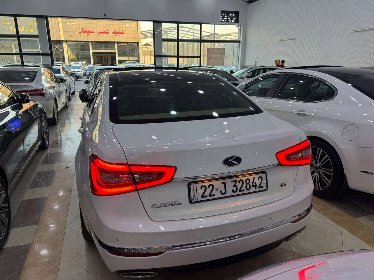 السلام عليكم للبيع او المراوس كيا كادنزه 2014 سته سلندر 3500 خليجي فول الفول ضرر بابين يمين امبدل بلادي نفس الون وجاملغ خلفي صبغ رقم اربيل تحويل ثاني يوم كهرباء تخم تاير تبريد محرك ممفتوح بي برغي لا صوت لا بخار كله شرط سياره شركة جديده مكان السياره تكريت للستفسار ***********
