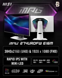 MSI MPG 274URDFW • 4K 160Hz • Mini-LED 1152