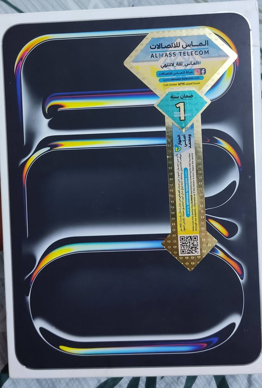 iPad Pro 11-inch M4 (2024)
* الذاكرة: 256GB
* المعالج: M4
* الشاشة: Ultra Retina XDR OLED 11 إنج، 120Hz ProMotion  
* البطارية: 91%
* الاستخدام: قليل
* الحالة: نظيف جداً، بدون مشاكل
* الملحقات: الكارتون الأصلي + الشاحن
 قيم بما يرضي الله


**إذا كنت صاحب هذا الإعلان وتريد حذفه لأي سبب، رجاءا أرسل رسالة إلى الدعم الفني**